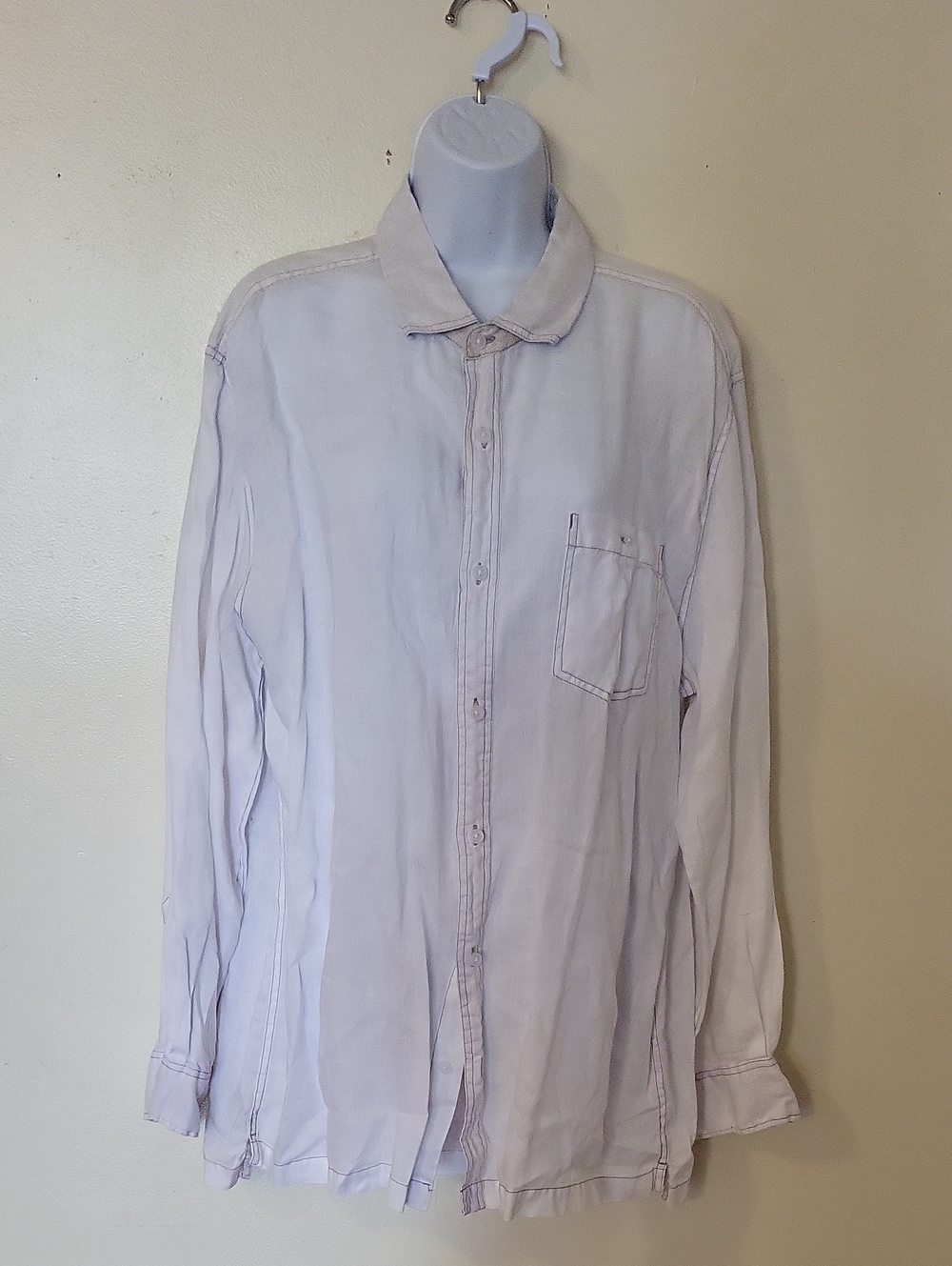 Raffi Men's White Button-Up Shirt Jacket